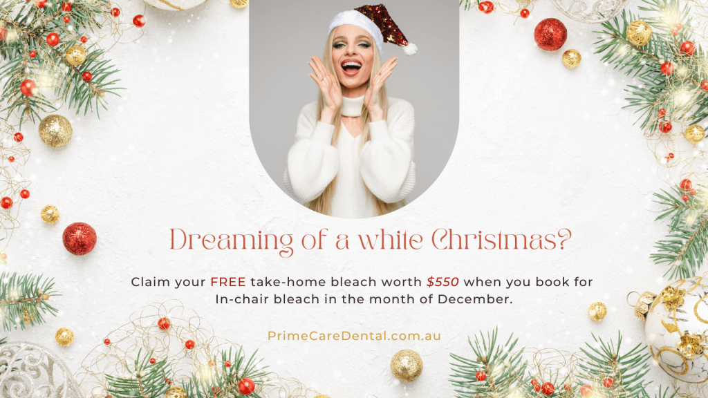 prime care dental wodonga christmas promotion banner