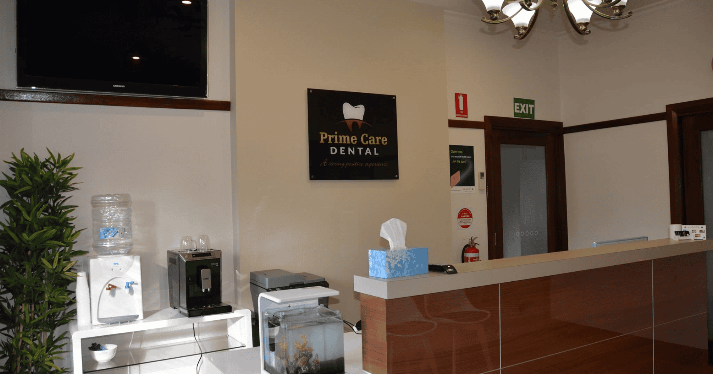 family dentist Wodonga reception desk